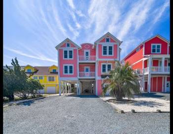 Front of vacation rental home in Holden Beach