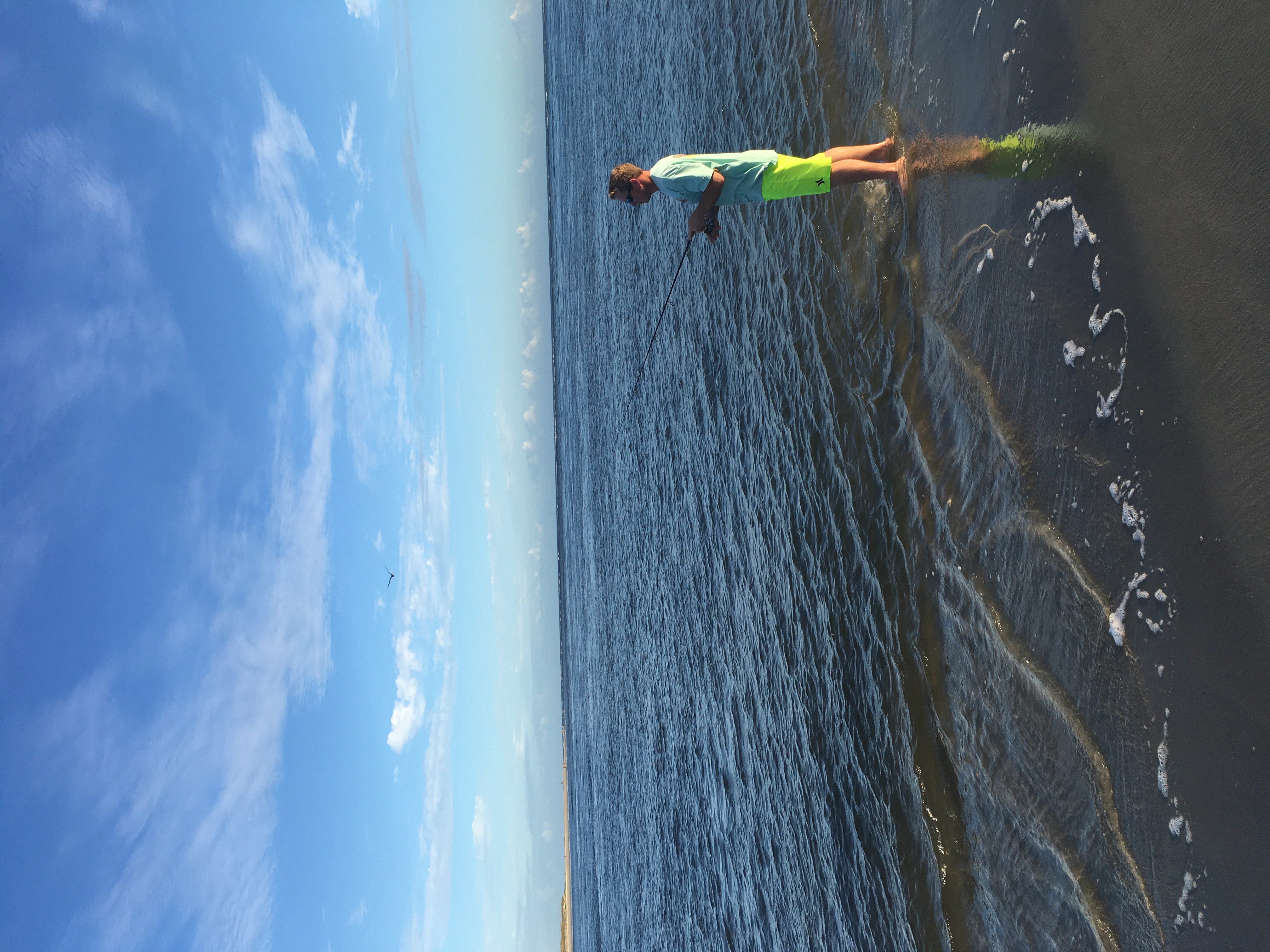 beach fishing in Holden Beach